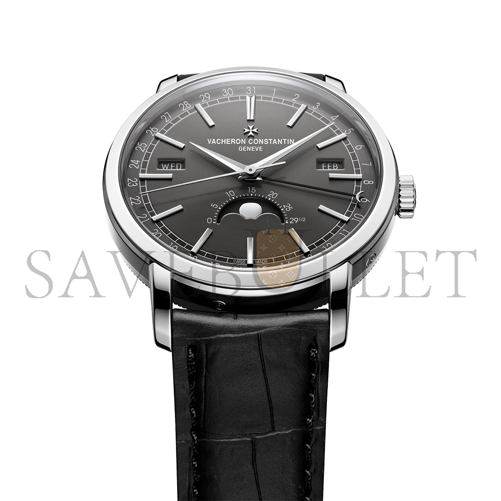 VACHERON CONSTANTIN TRADITIONNELLE COMPLETE CALENDAR 41 MM WHITE GOLD WATCH 4010T/000G-B740